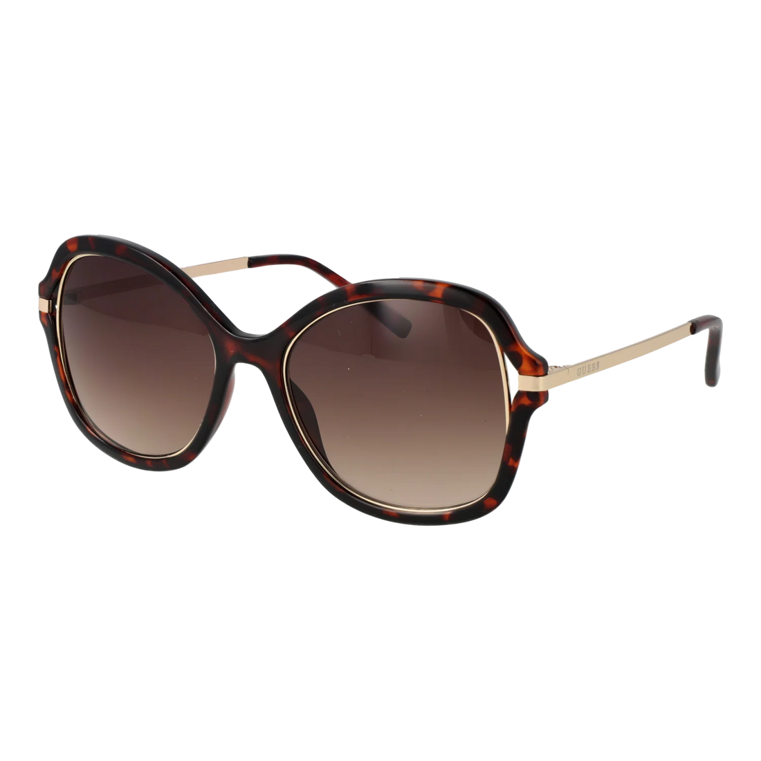 Guess GF0352 5452F brown butterfly sunglasses for women — designer eyewear at Amelya