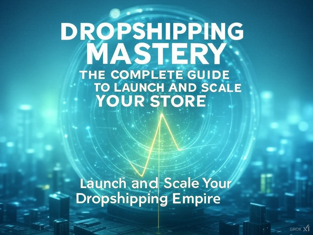 Dropshipping guide - laptop and e-commerce setup