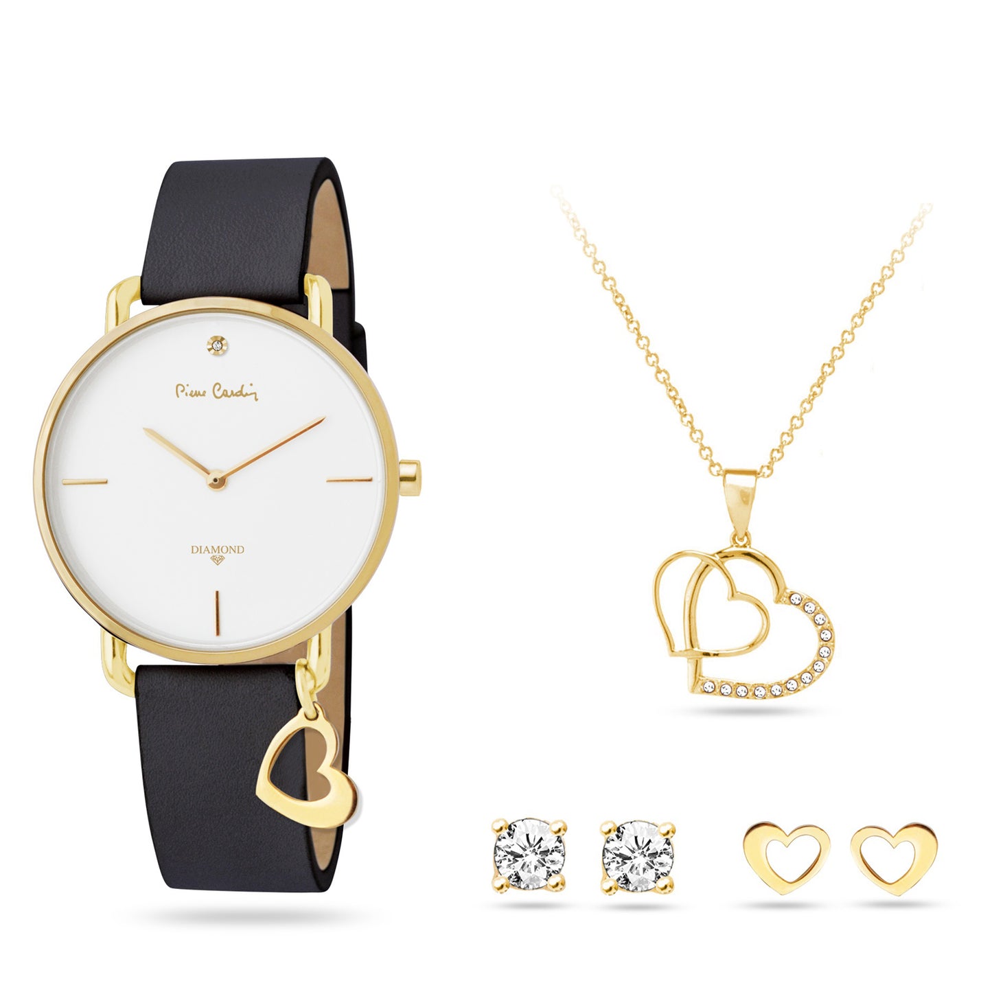 Pierre Cardin Gift Set Watch & Necklace & Earrings PCDX8464L23